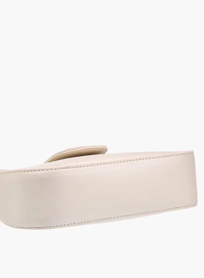 Flora Bella By Shoexpress Womens Embellished Shoulder Bag With Magnetic Button Closure