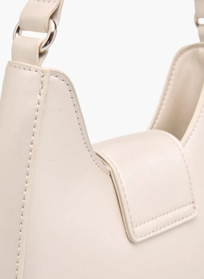 Flora Bella By Shoexpress Womens Embellished Shoulder Bag With Magnetic Button Closure