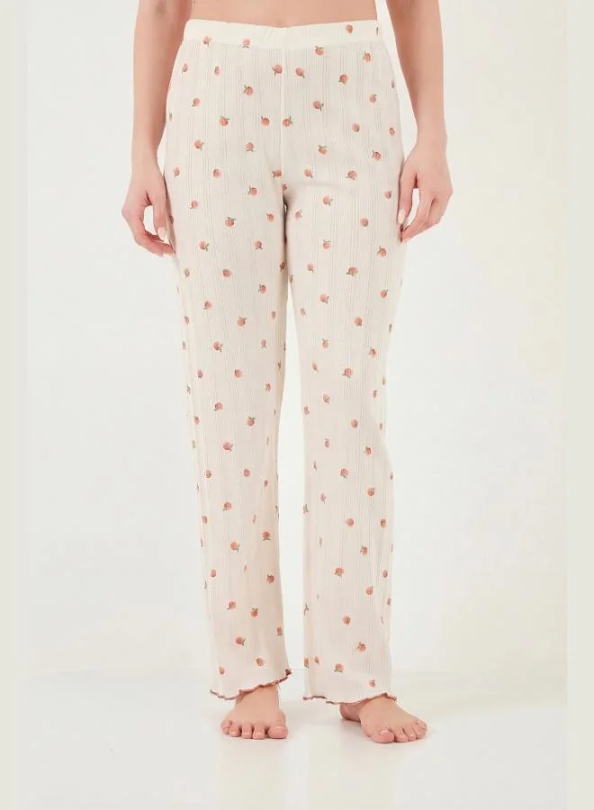 Lela  Lela Cotton Regular Fit Crew Neck Short Sleeve Patterned Comfortable Pajama Set for Women PAJAMAS SET 65770753 for Women | Best Price UAE