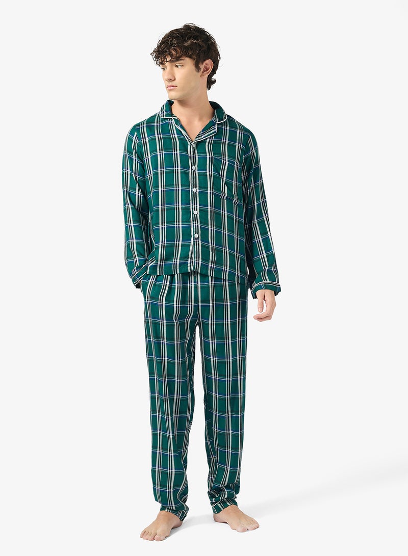 سفنتي فايف طقم بيجامة قميص وبنطلون - Image 5