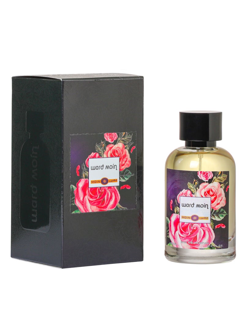 Moin Ward Unisex Perfume 100ml - Floral Rose, Green Lily, Sandalwood, Vanilla, Long-Lasting Fragrance for Men and Women - Perfect Gift for Any Occasion  - Image 1