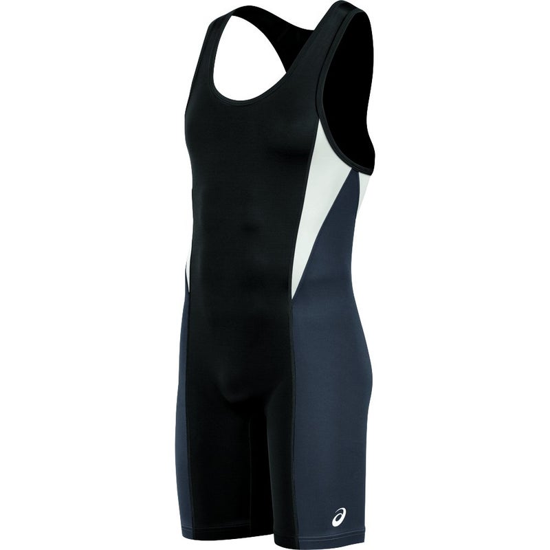 ASICS Legit Wrestling Singlet, Black/Steel Grey, X-Large