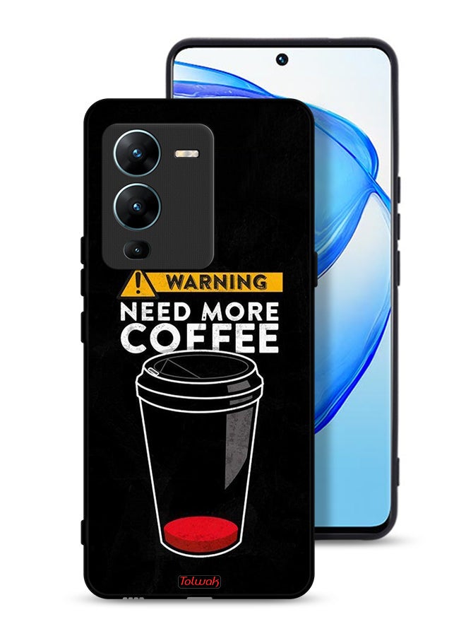 Tolwak Vivo V25 Pro 5G Protective Case Cover Need More Coffee - Image 1