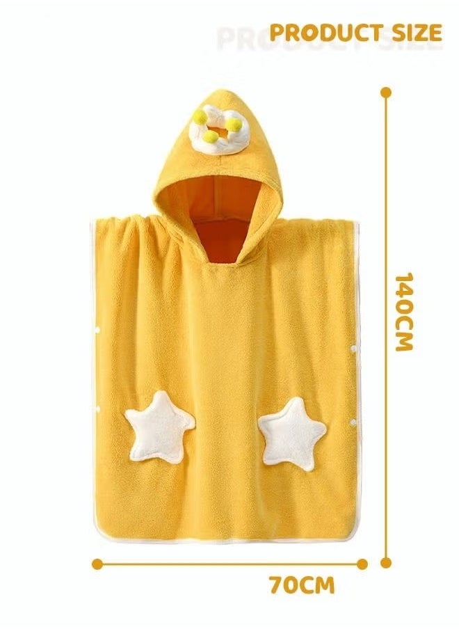 MIXDE Baby Kids Hooded Bath Towel Fast Water Absorption Soft and Skin-friendly Baby Quilt 70*130cm±2cm  - Image 2