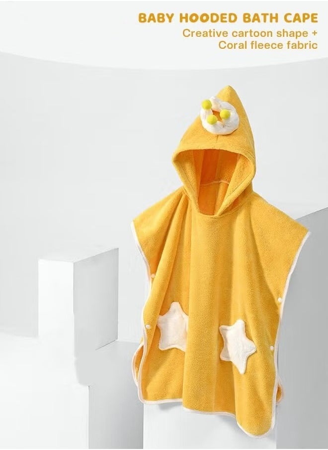 MIXDE Baby Kids Hooded Bath Towel Fast Water Absorption Soft and Skin-friendly Baby Quilt 70*130cm±2cm  - Image 3