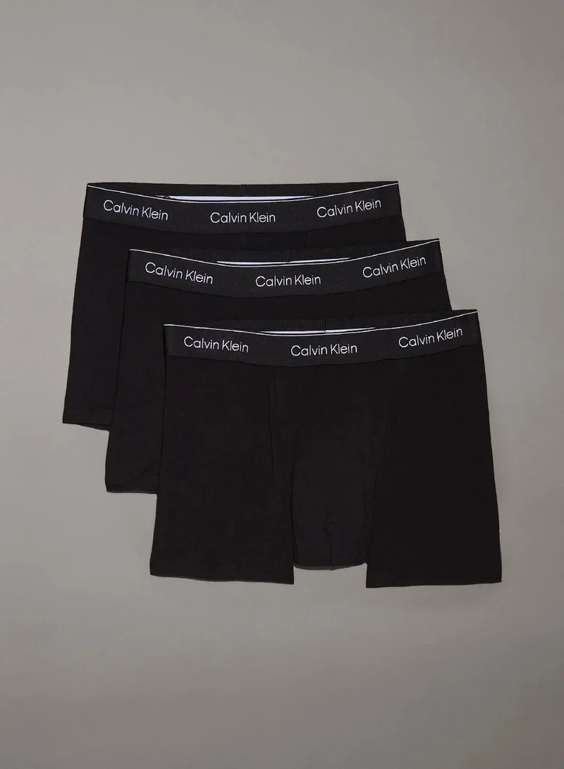 كالفن كلاين طقم سراويل داخلية Icon Cotton Stretch من 3 قطع