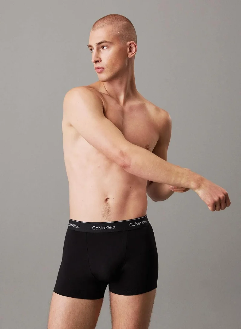 كالفن كلاين طقم سراويل داخلية Icon Cotton Stretch من 3 قطع