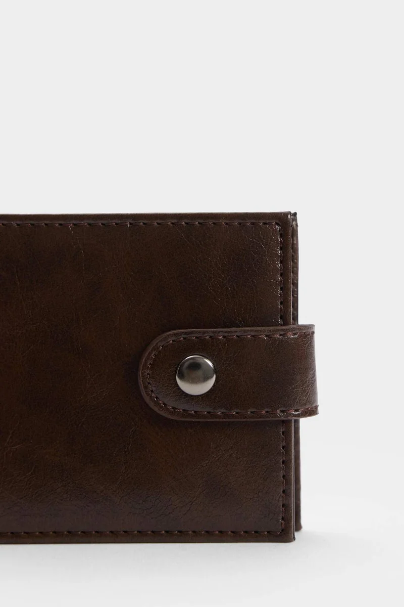 Defacto  Man Faux Leather Business Card Wallet for Men | Best Price UAE