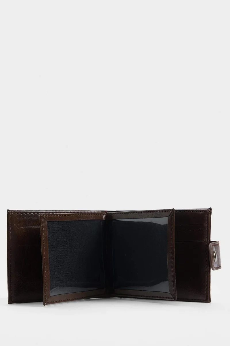 Defacto  Man Faux Leather Business Card Wallet for Men | Best Price UAE