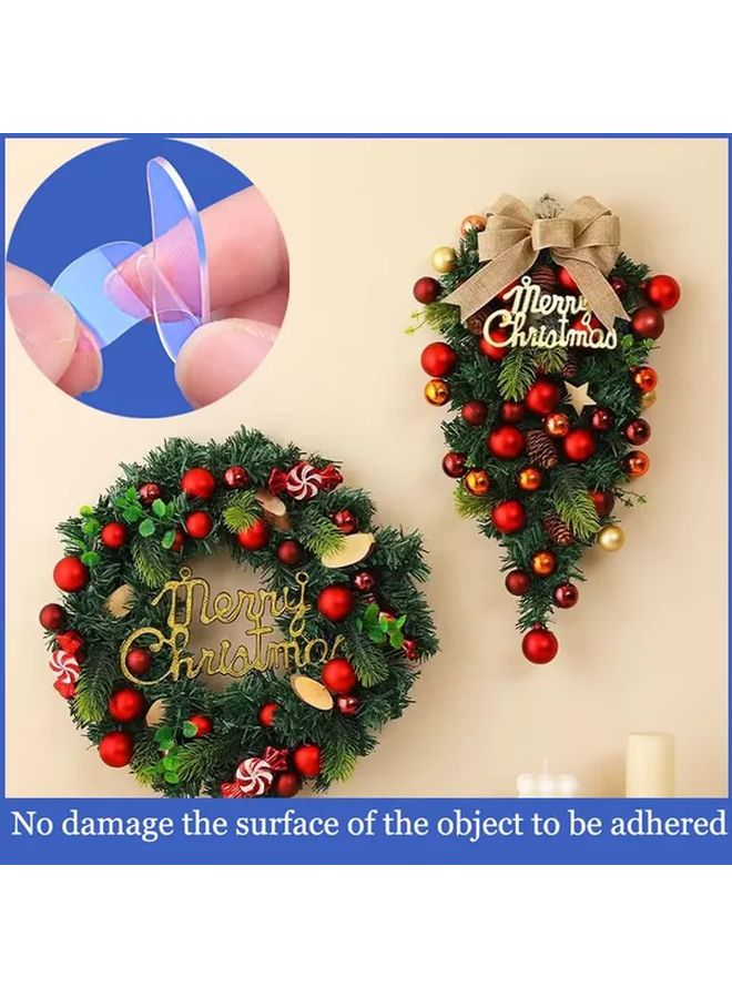 الجيلاتين القوي الواضح القابل للإزالة، مادة لاصقة ذات وجهين دون بقايا، 80 قطعة مقاس 13x8 مم - Image 3