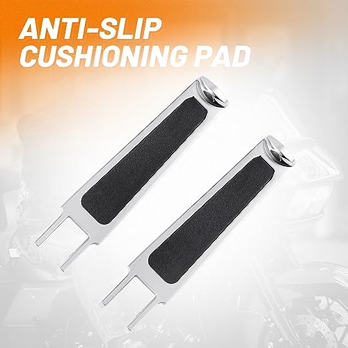 OUMURS Foot Pegs For Motorcycles For 1" Crash Bar Foot Pegs 1.25" 1 1/4" Engine Guard U-Clamp Footpegs Black Compatible With Harley Sportster 883 1200 Bad Boy Heritage Softail Flst Fxst Fxrt - Image 5