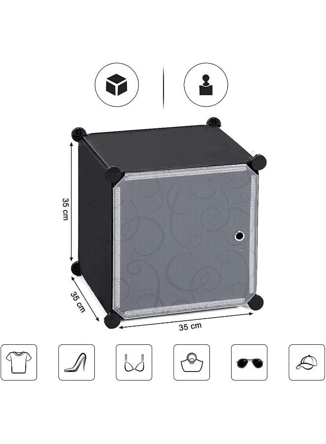 Generic Cube Storage Organizer Cabinet Closet Storage Shelves Plastic Storage Shelving for Bedroom, Living Room, Office, new styles all (12 cabinet)  - Image 5