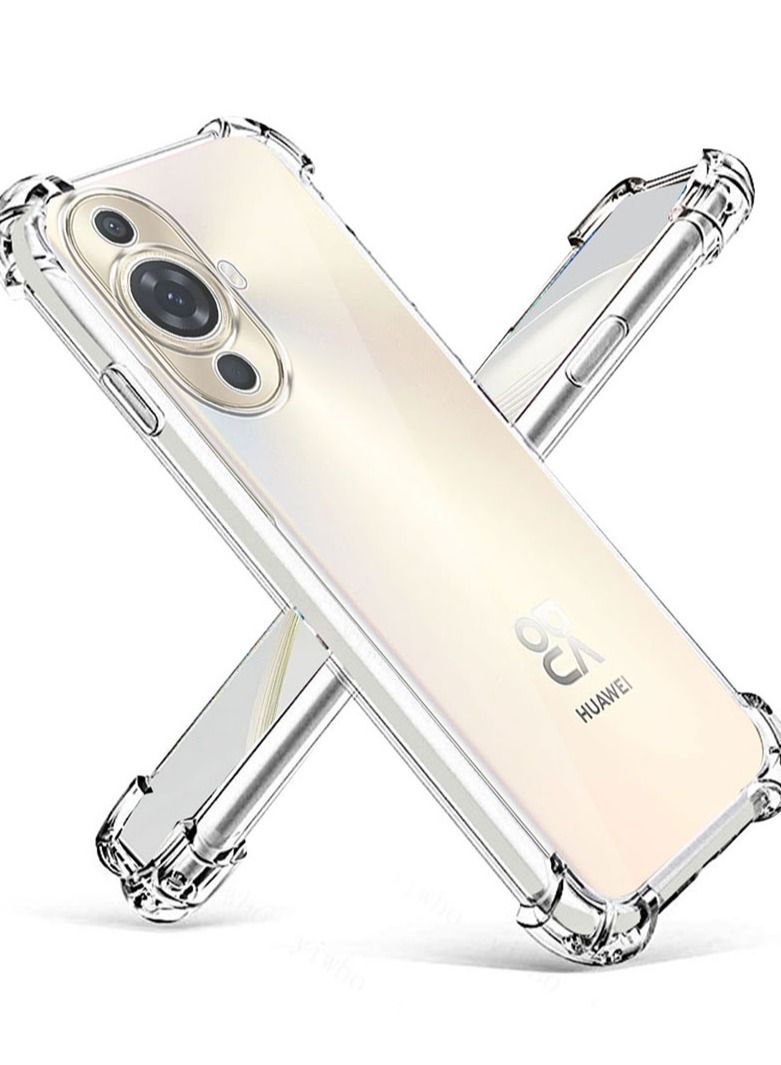 Huawei Nova 12s / Nova 11 Clear Cover Case soft TPU Transparent TPU Back Protective Case shock Absorbent Reinforced Corner for Huawei Nova 12s - Image 1