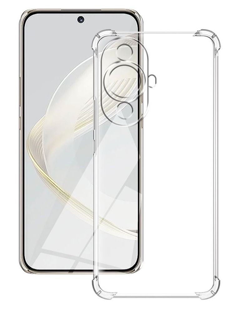 Huawei Nova 12s / Nova 11 Clear Cover Case soft TPU Transparent TPU Back Protective Case shock Absorbent Reinforced Corner for Huawei Nova 12s - Image 2