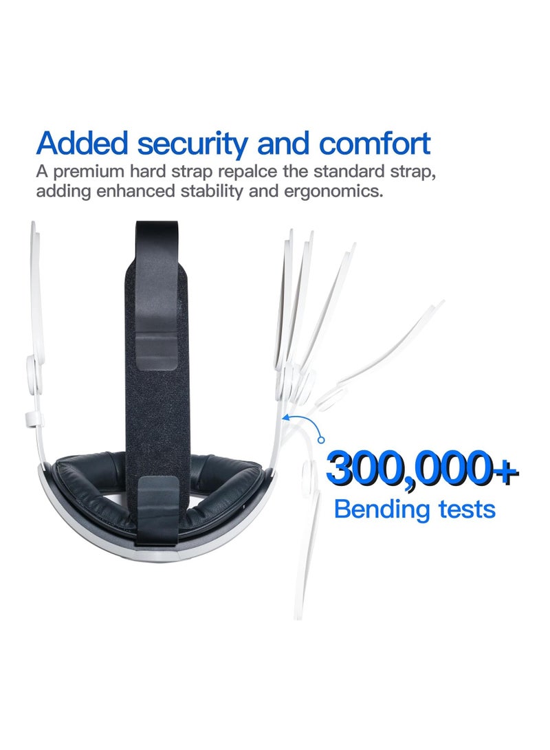 حزام رأس لجهاز Meta Quest 3 حزام Elite بديل لتعزيز الراحة وتقليل ضغط الوجه حزام رأس مريح وقابل للتعديل ومتين وملحقات الواقع الافتراضي لجهاز Quest3 - Image 4