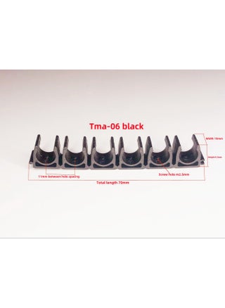 U-shaped Buckle 4/6/8/10/12/14/16MMPU Tracheal Clamp Multi-tube Clamp Seat Nylon Fixed Row Groove Pipe Clamp-Specification Model:Black Splicing Model Tma-06 6 Digits - pzsku/Z7CFC597FFA8900927293Z/45/_/1741765357/58cf7c09-5a32-44ee-a168-f0f1b16c981f