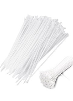 Generic Cable Ties 250mm x 4mm - White Nylon Zip Tie Wrap - Self-Locking for Home, Office, Garden, Garage, and Workshop (Pack of 100)  - Image 1