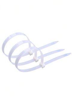 Generic Cable Ties 250mm x 4mm - White Nylon Zip Tie Wrap - Self-Locking for Home, Office, Garden, Garage, and Workshop (Pack of 100)  - Image 3