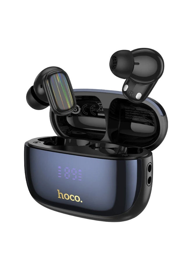 Hoco EQ20 Rhyme true wireless ANCb ENC noise reduction BT headset (4 mic) - Black - Image 2