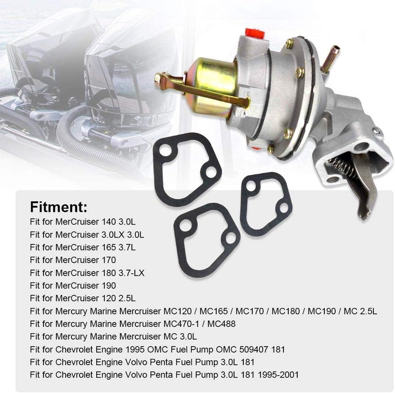 YUANTUO Mechanical Fuel Pump for MerCruiser and Mercury Marine Engines - Image 4