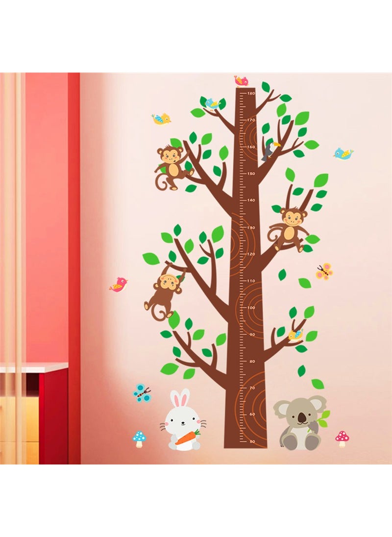 ZOOYOO Height Measurer Chart Height Measurement Chart Children's Room Green Tree  - Image 2