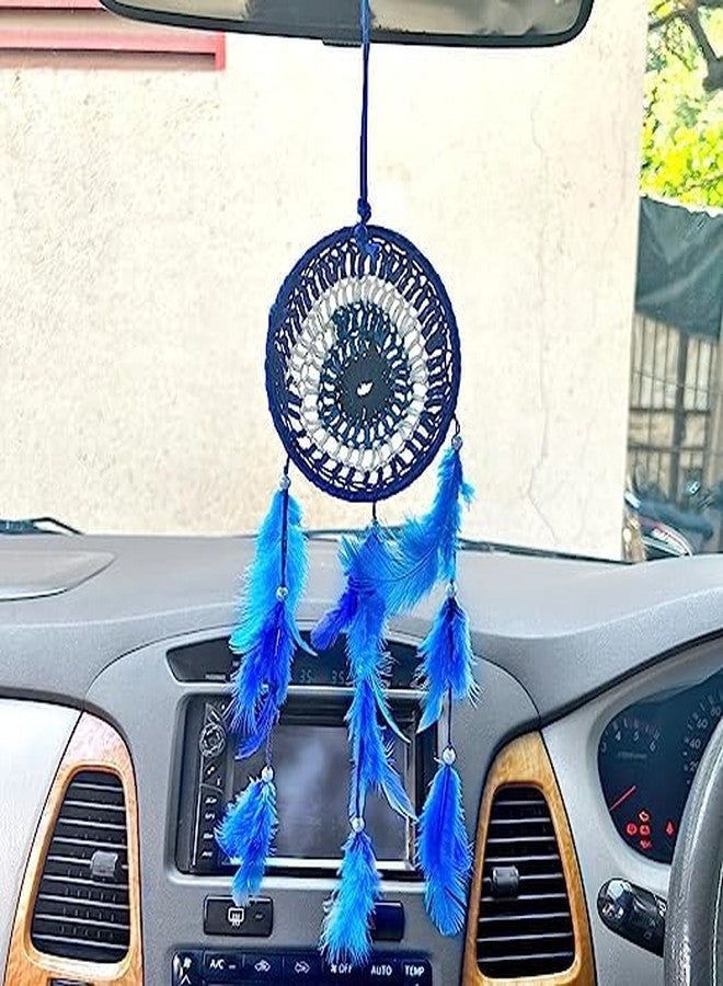 Dream Catcher Traditional Indian Dreamcatchers Wall Art for Bedrooms, Home Wall, Hanging Design, Height 55 cm Dream Catchers (Blue) - Image 4