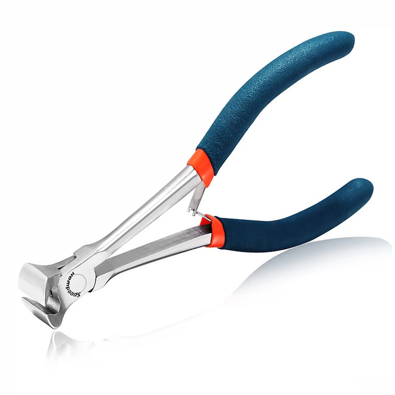 SPEEDWOX End Nippers Long Reach 512 Inch Mini End Cutting Pliers End Cutters Fine Precision Professional Wire Cutter for Jewelry Making Carpenter Construction Tools Nail Remover Mini Nippers