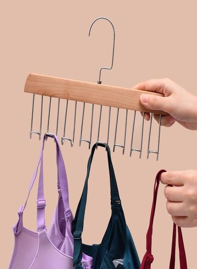 zingware Space Saving 8 Hooks Wooden Hangers (1 Pc) - Image 2