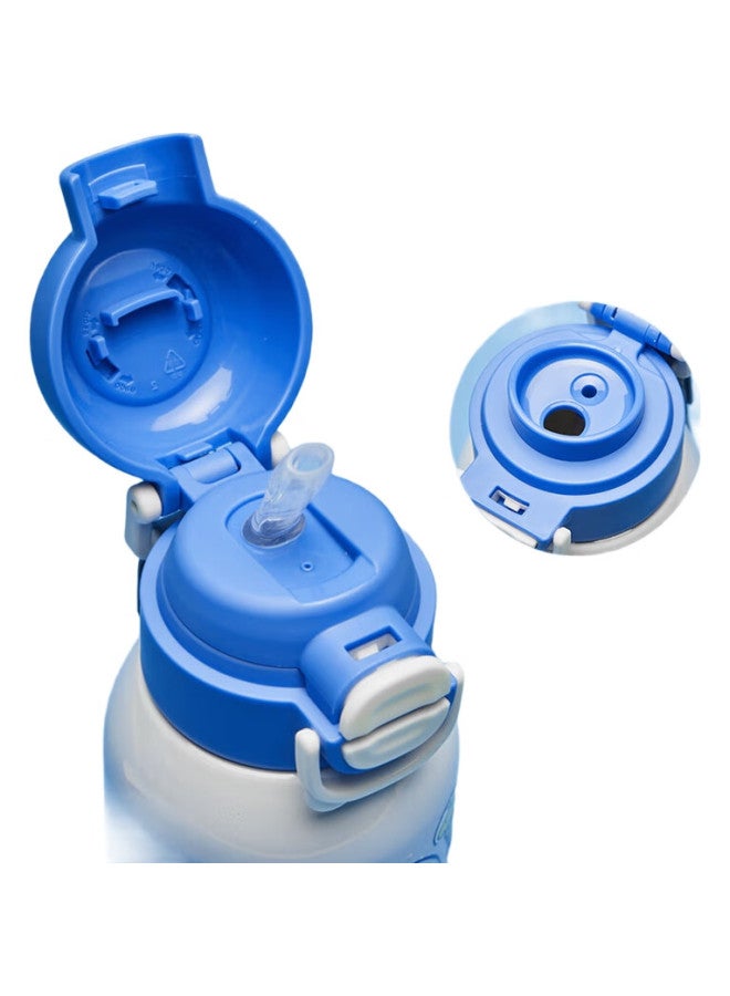 Snoopy Double-Drinking Children'S Insulated Cup With Straw, Direct Drinking, 316 Stainless Steel, Large Capacity, With Cup Sleeve, Student Water Bottle, 580Ml, Coffee - Image 1