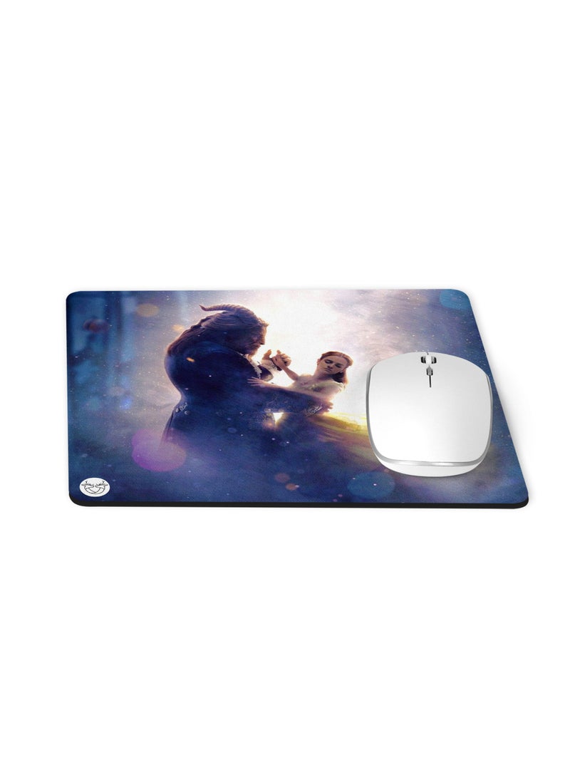 Reeman Design Mouse pad printed with the Princess and the Beast design