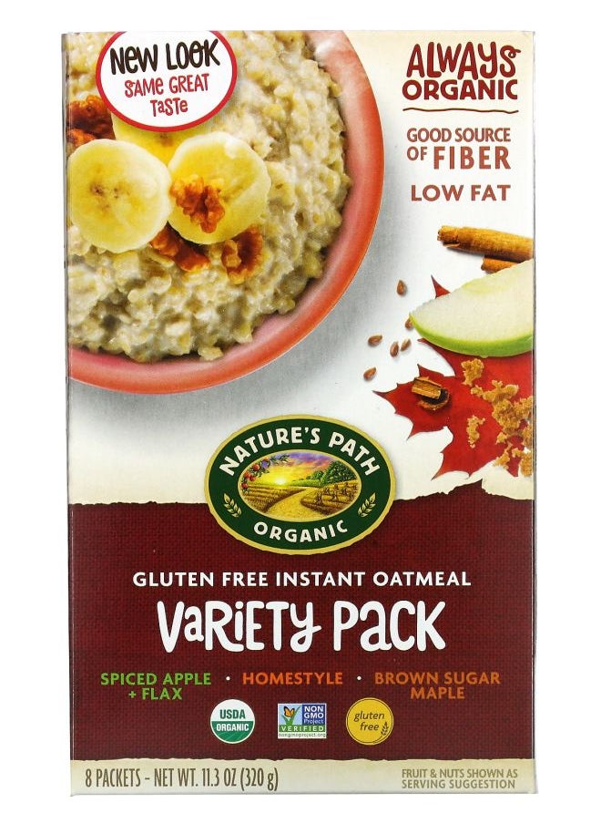 Nature's path - Gluten Free Instant Oatmeal Variety Pack 8 Packets 11.3 oz (320 g) - Image 1