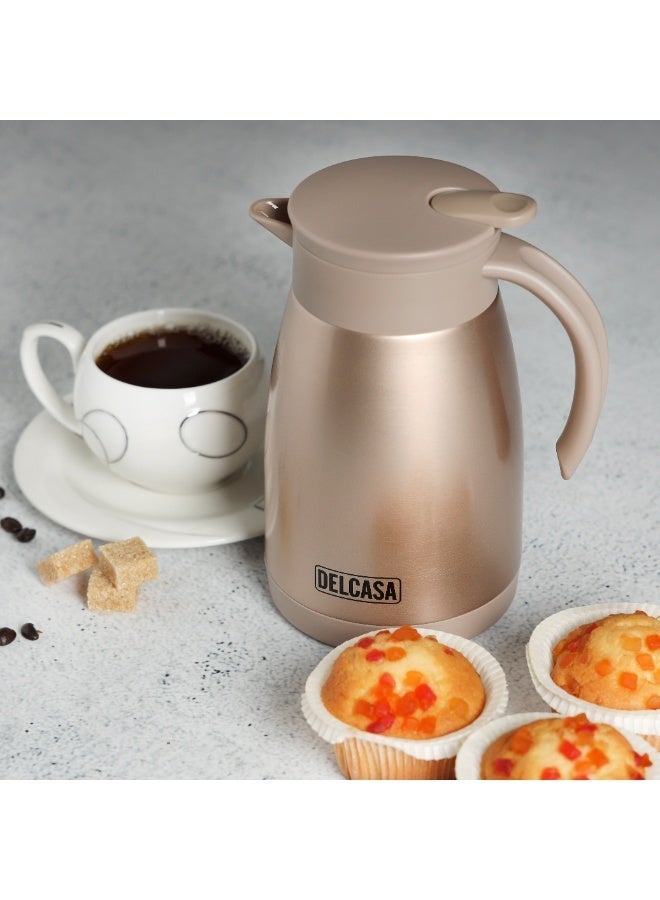DELCASA Stainless Steel Coffee Pot 750ml Vacuum Flask DC2130 - Image 2