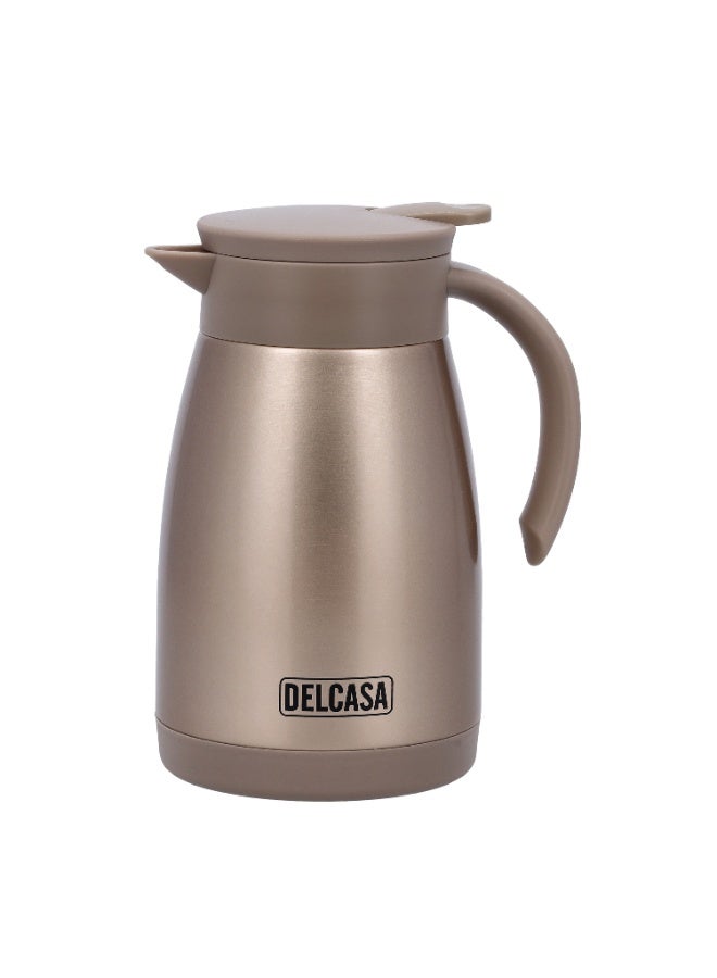 DELCASA Stainless Steel Coffee Pot 750ml Vacuum Flask DC2130 - Image 3