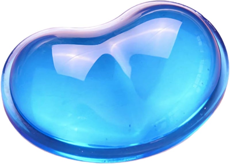 LetGoShop دعامة معصم جل مريحة للفأرة، دعم معصم لفأرة الكمبيوتر لتخفيف آلام الذراع، وسادة معصم على شكل قلب لطيفة للعمل في المنزل والمكتب والألعاب ضد التعب - Image 1