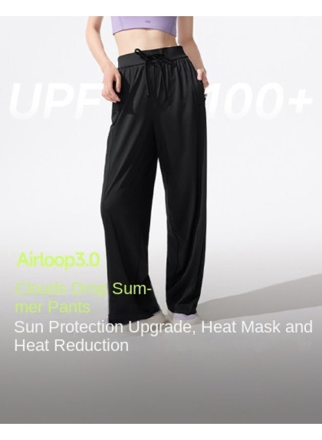 Cool Sun-proof】spring/summer Bestseller Women's Casual Pants With Elastic Ankles, Sun Protection, Tummy Control, High Waist, Cooling, Leg-lengthening Effect - Image 1