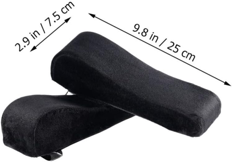 DOITOOL 2pcs Armrest Pillow Covers Memory Foam Armrest Pads and Comfortable for Office Home Chairs - Image 2