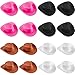 Skylety 20 Pieces Plastic Mini Cowboy Cowgirl Hat Miniature Western Small Doll Hat Cute Doll Cupcake Decoration for Dollhouse Cow Party DecorationPink White Brown Black - Image 4