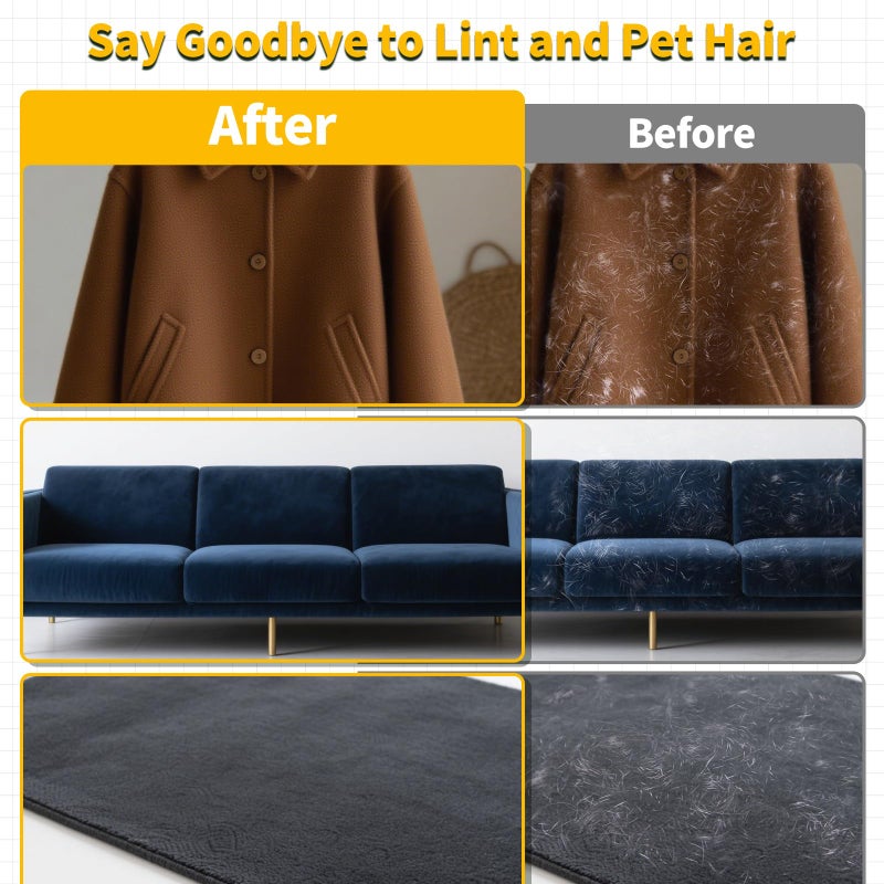 KEYHELP Pet Hair Removal Glove for Dogs & Cats, Newly Upgraded Reusable Electrostatic Pet Hair Gloves, Pet Hair Remover Tool for Clothing, Couch, Carpet, Car Seat - Image 5