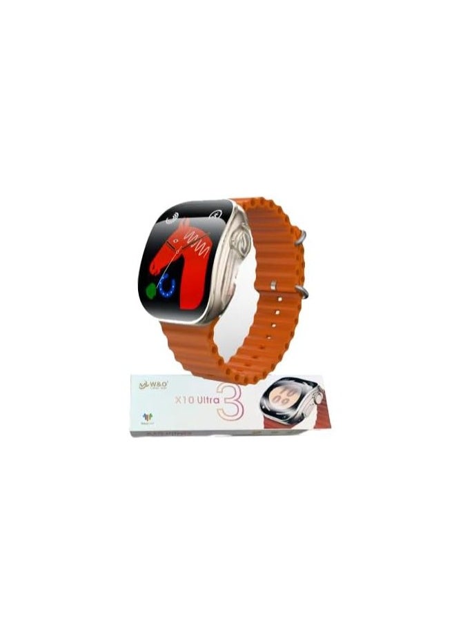 Generic - X10 Ultra3 Series 8 (2024) Smart Watch Curved IPS display NFC Bluetooth V5 Call Waterproof IP67 Wireless Charger - Image 1