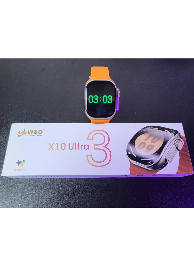 Generic - X10 Ultra3 Series 8 (2024) Smart Watch Curved IPS display NFC Bluetooth V5 Call Waterproof IP67 Wireless Charger - Image 1