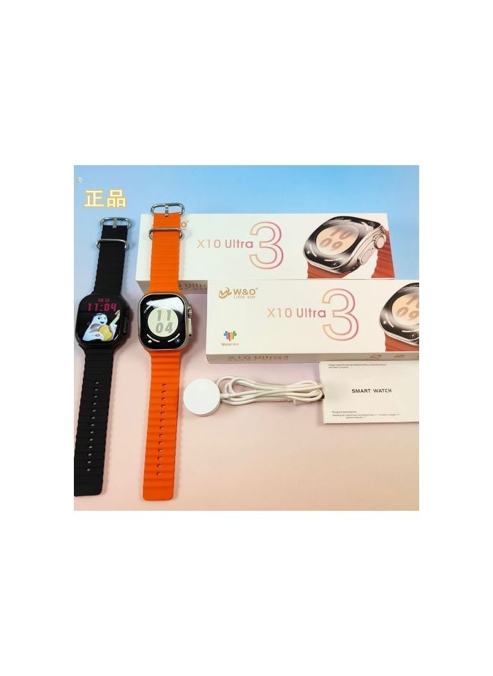 Generic - X10 Ultra3 Series 8 (2024) Smart Watch Curved IPS display NFC Bluetooth V5 Call Waterproof IP67 Wireless Charger - Image 1