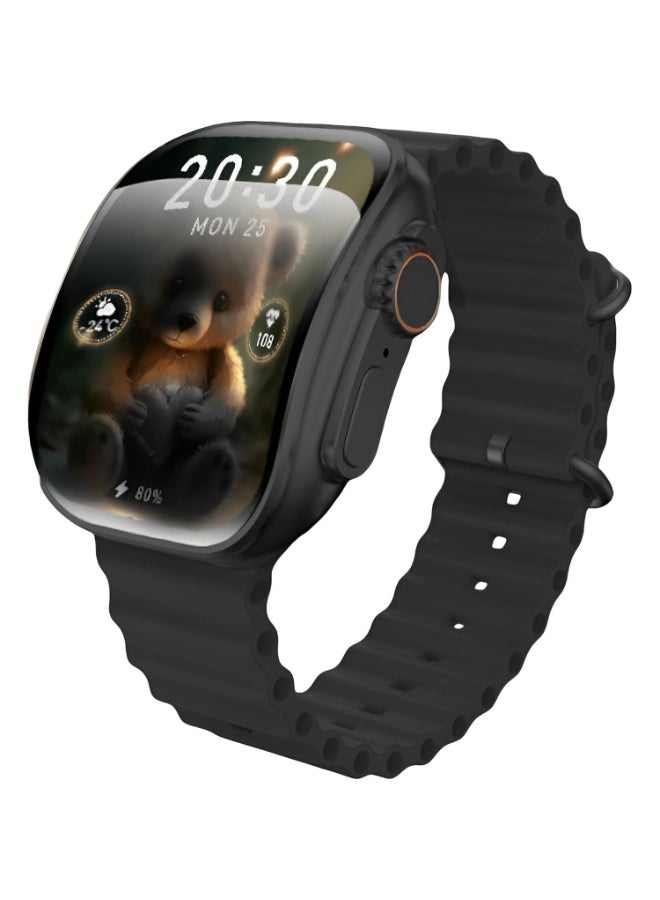 W&O X10 Ultra3 Series 8 (2024) Smart Watch Curved AMOLED screen NFC Bluetooth V5 Call Waterproof IP67 Wireless Charger - Image 1