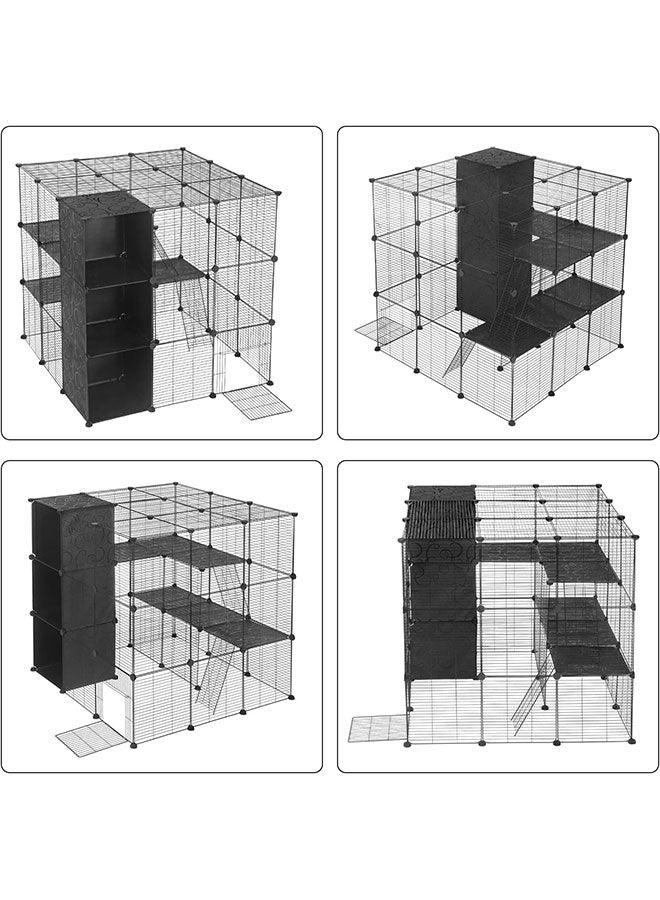 Small Animal Playpen Pet Playpen with Door, Rabbit CagePuppy Playpen Kitten Playpen Indoor & Outdoor - Image 4