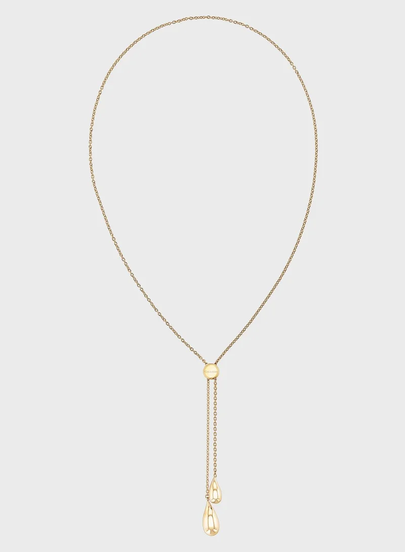 CALVIN KLEIN Sculptured Drops Necklace