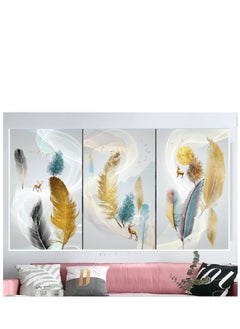 Tableau Wall Hanging High-quality digitally printed wall-mounted poster with a scratch-resistant and color-protective coating - 3pcs Multi color