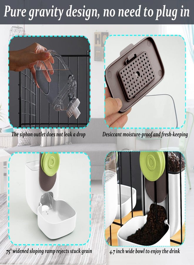 Kenond 35oz Rabbit feeders,Rabbit Water Dispenser,Pet Ferret Cage Food Bowl - Image 5