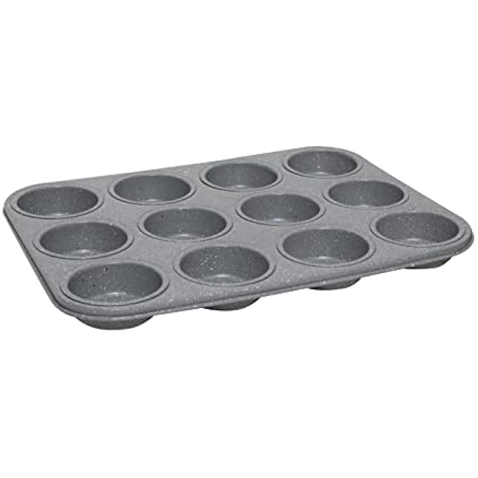 ماستر شيف جونيور Masterchef Junior 12 قالب كب كيك قالب تصميم فولاذي كربوني مع سطح غير لاصق 12 مساحة صغيرة فرن وغسالة صحون آمنة - Image 2