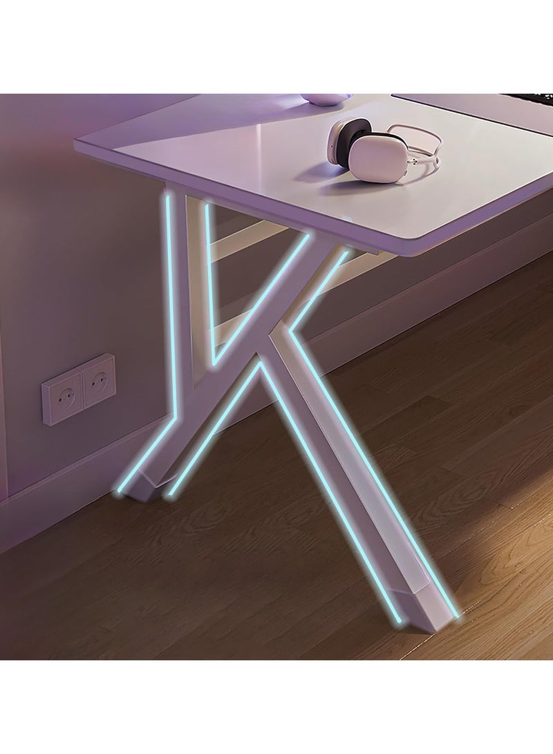 آسي بلاي طاولة ألعاب، مكتب ألعاب، مكتب كمبيوتر مكتبي مريح، مكتب منزلي، حل متنوع للألعاب والدراسة للمنازل العصرية، مثالي للطلاب واللاعبين، واسع وعملية - Image 2