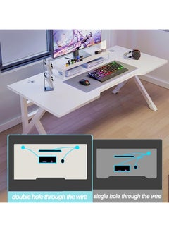 ACPLAY Gaming Table,Gaming Desk,Ergonomic PC Desktop Computer Desk,Home Office Desk,Versatile Gaming and Study Solution for Modern Homes,Ideal for Students and Gamers, Spacious and Functional (140x60x75cm)  - Image 4