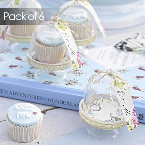 Talking Tables طقم من 6 قباب كعك للحفلات، ذهبية - Image 5